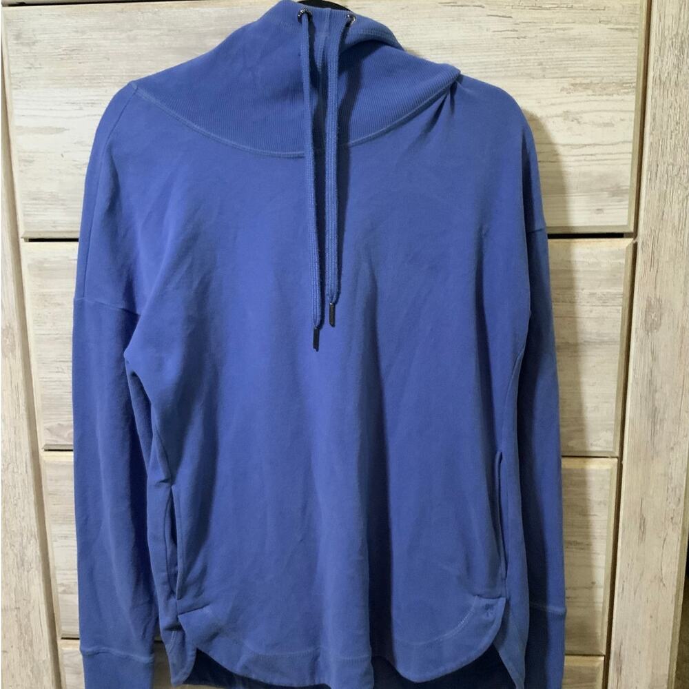 Sweaty Betty London Purple Cowl Neck Hoodie - Size Small